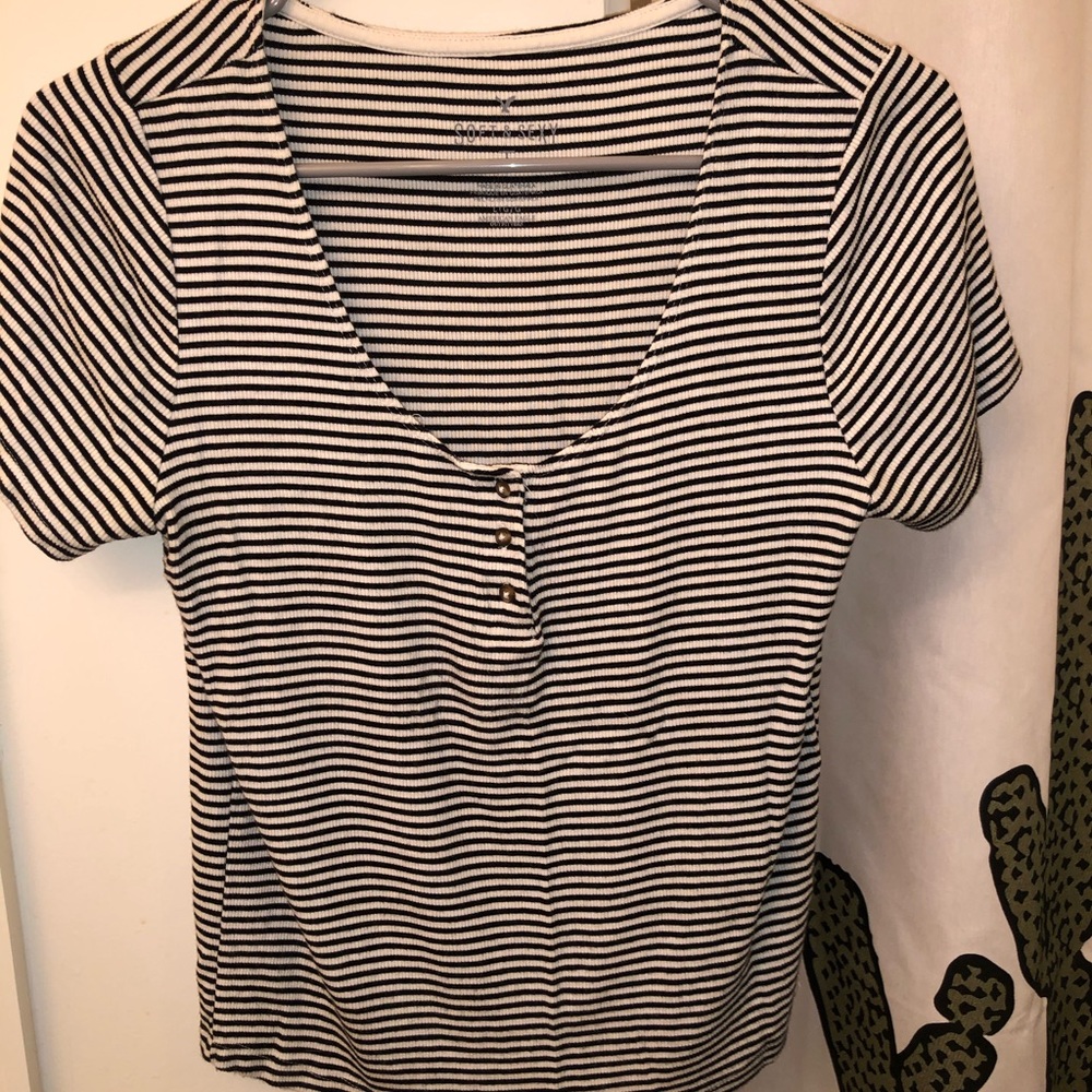 Soft and sexy striped tee